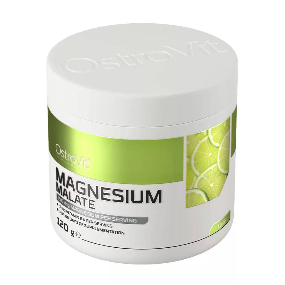 OstroVit Magnesium Malate – 120 g (Lime Flavour)