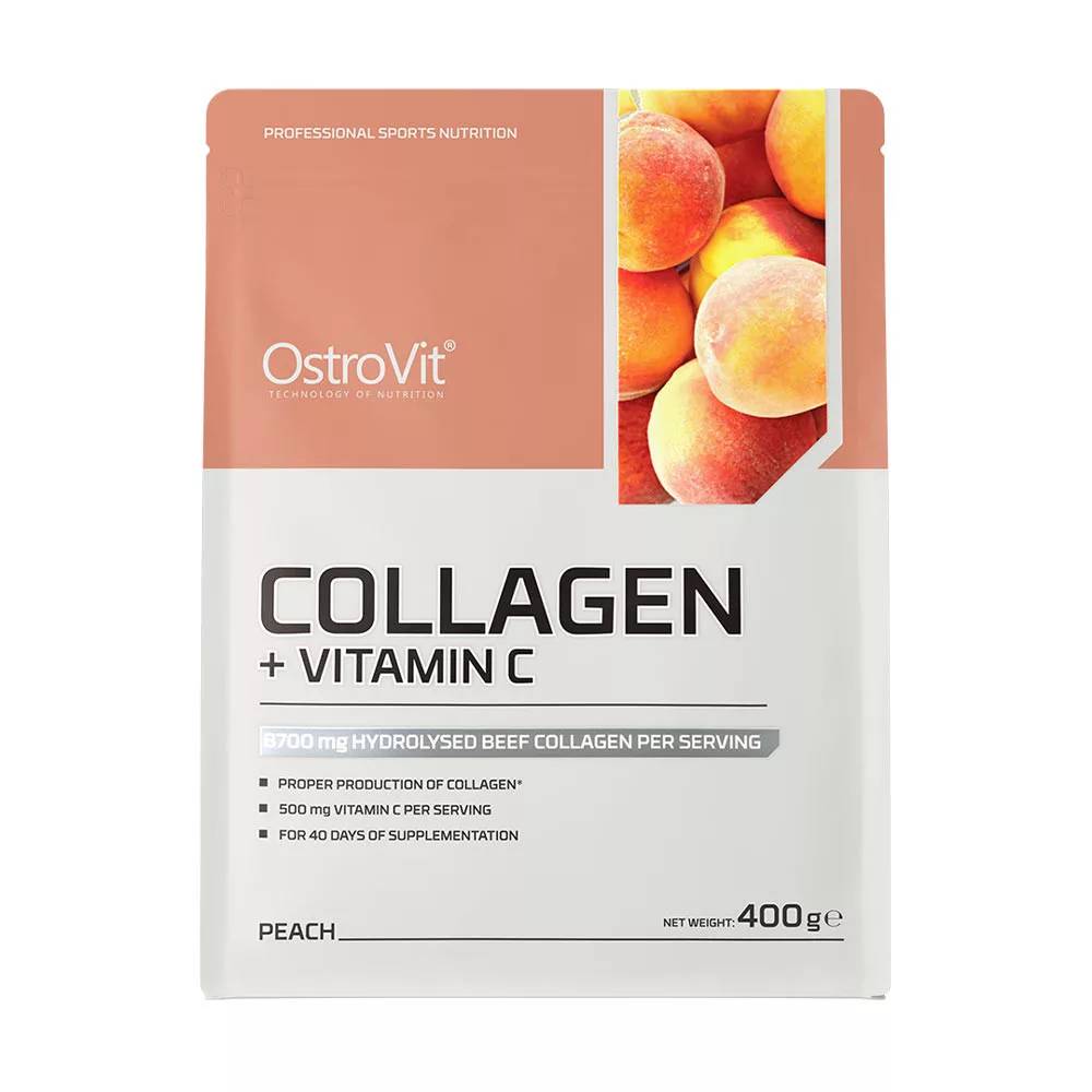 OstroVit Collagen + Vitamin C – Peach (400 g)