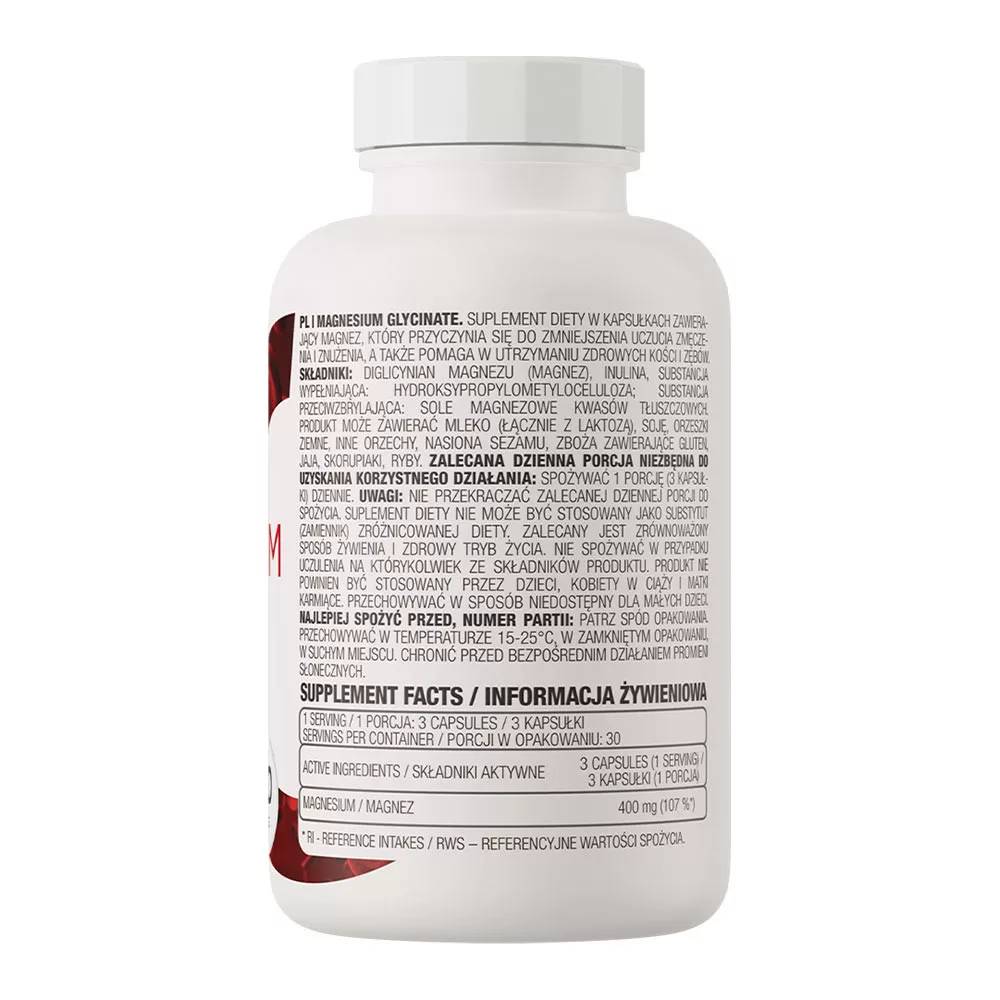 OstroVit Magnesium Bisglycinate – 90 Κάψουλες