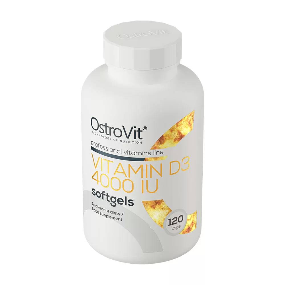 OstroVit Vitamin D3 4000 IU – 120 Κάψουλες