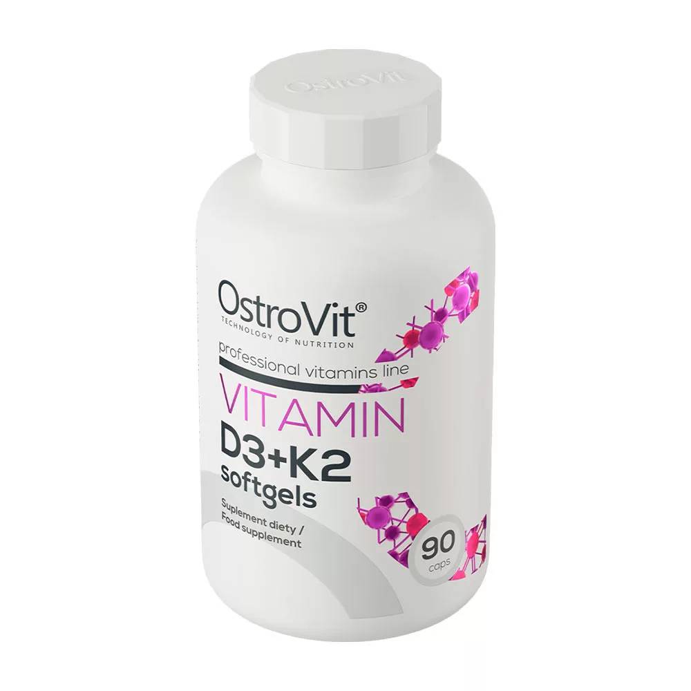 OstroVit Vitamin D3 + K2 – 90 Μαλακές Κάψουλες