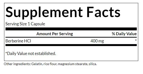 Swanson Berberine 400mg 60 κάψουλες
