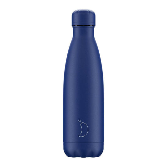 Chilly's Monochrome Matte Blue Bottle Thermos 0.5lt