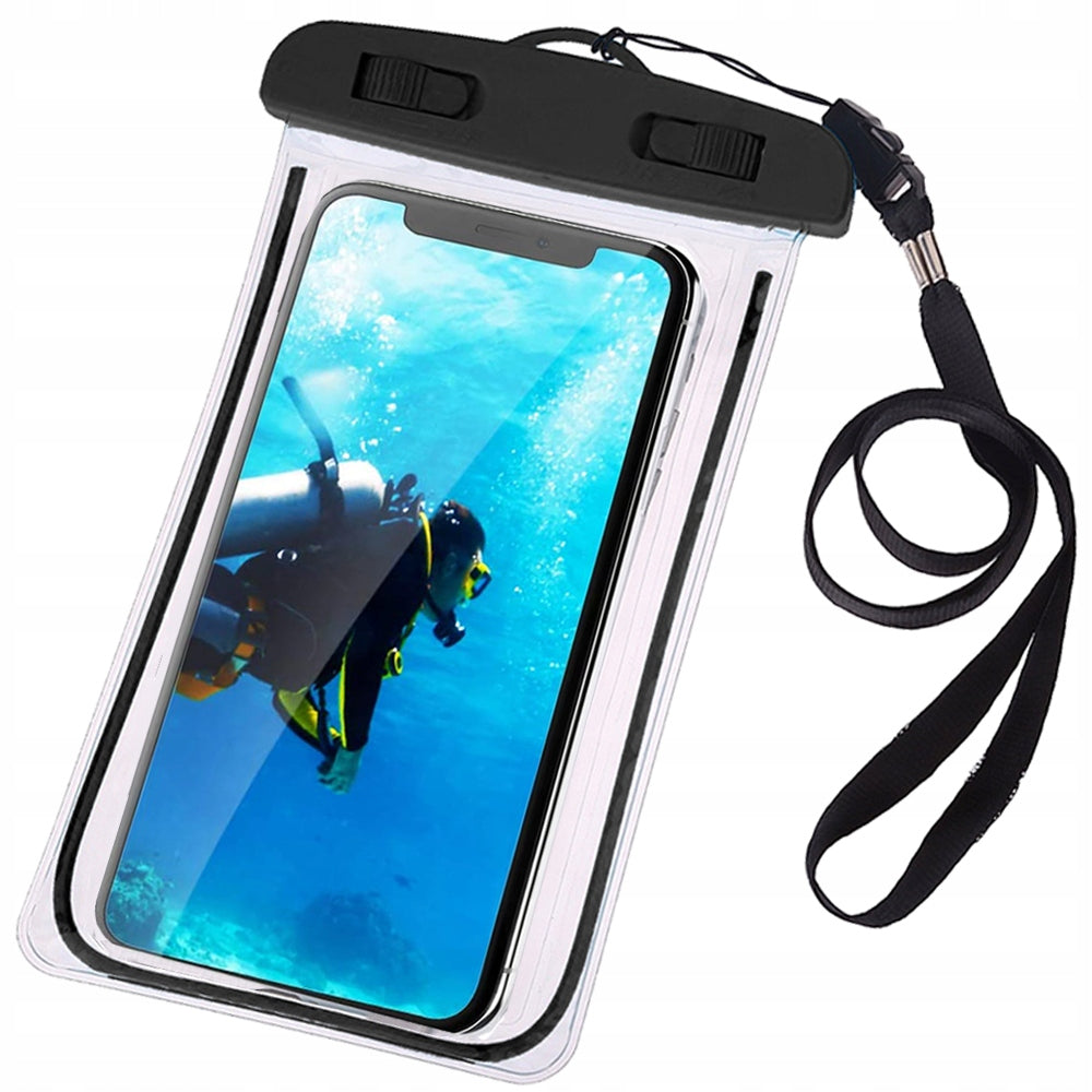 Waterproof case phone cover up to 6.5" Pink