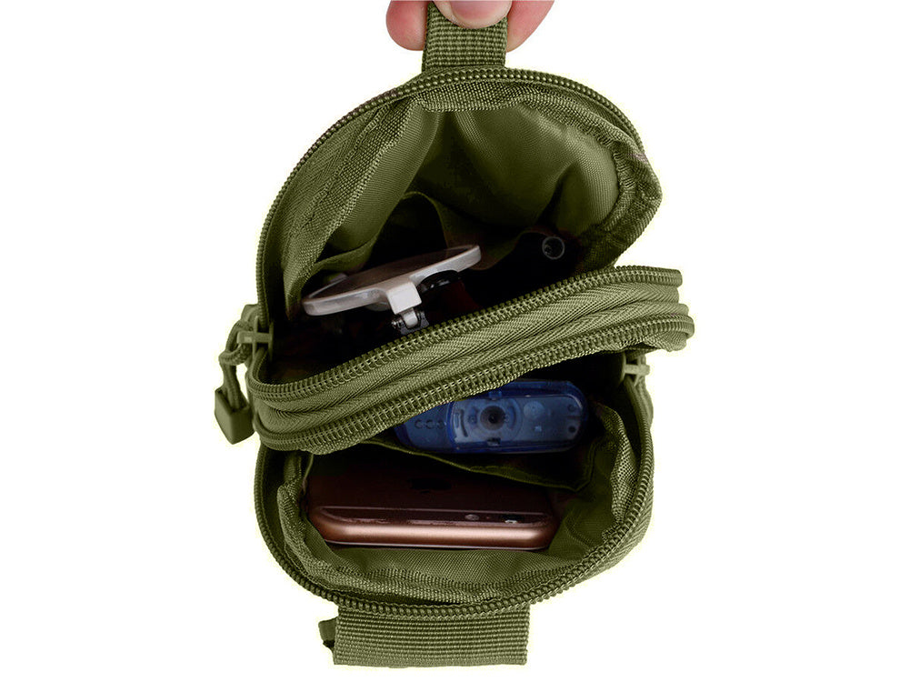 Tactical Camo Military Belt Pouch, (18cm x 12cm x 6cm)