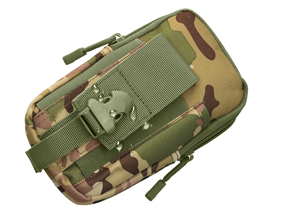 Tactical Camo Military Belt Pouch, (18cm x 12cm x 6cm)
