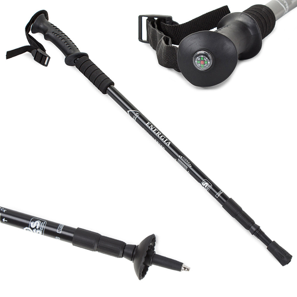 Telescopic Aluminum Climbing Pole 1pc, Black