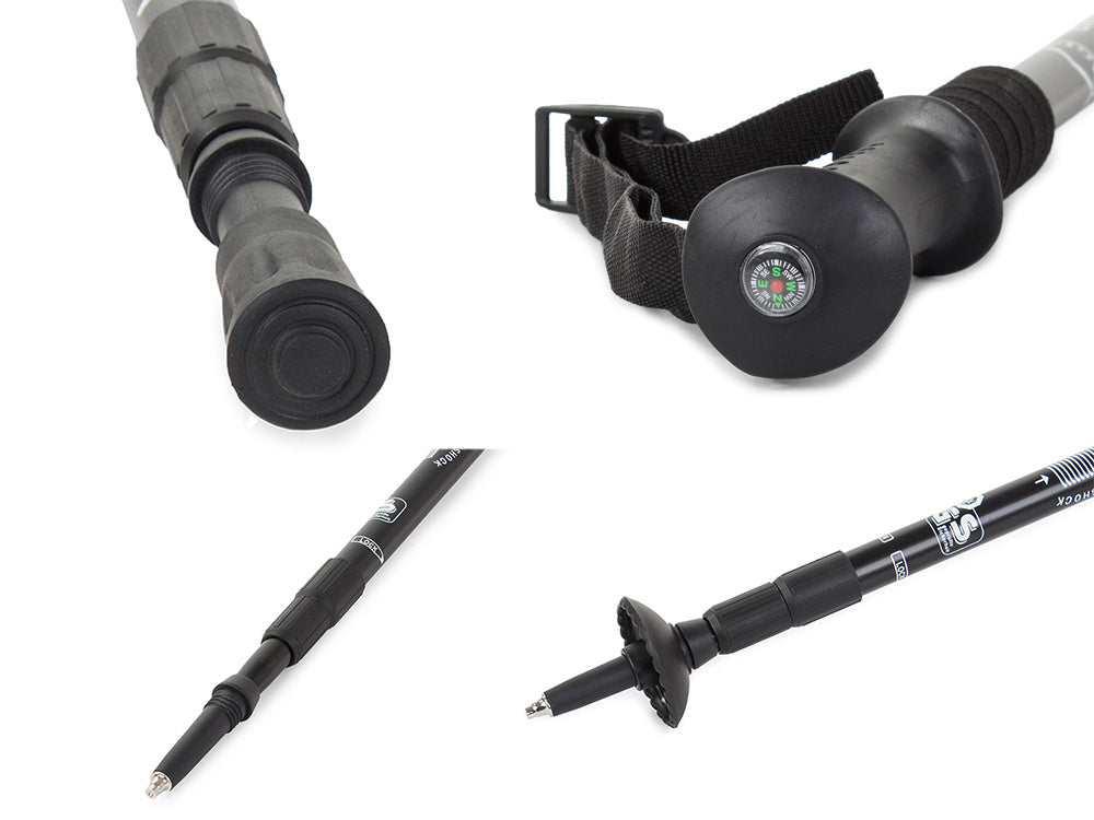 Telescopic Aluminum Climbing Pole 1pc, Black