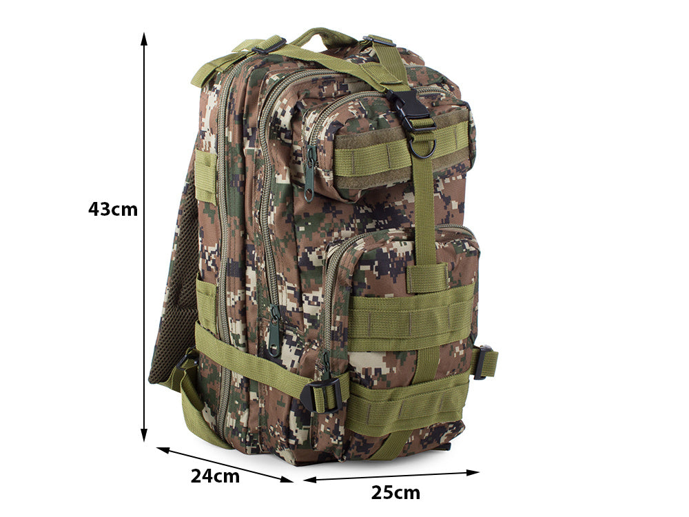Tactical military backpack military survival 30l, Camo