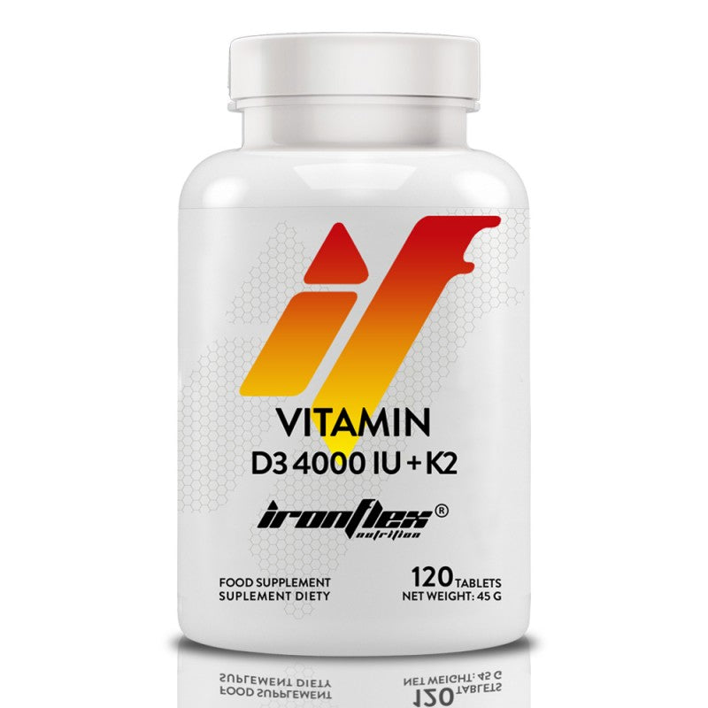 IronFlex Vitamin D3 4000IU + K2 (120 Δισκία)