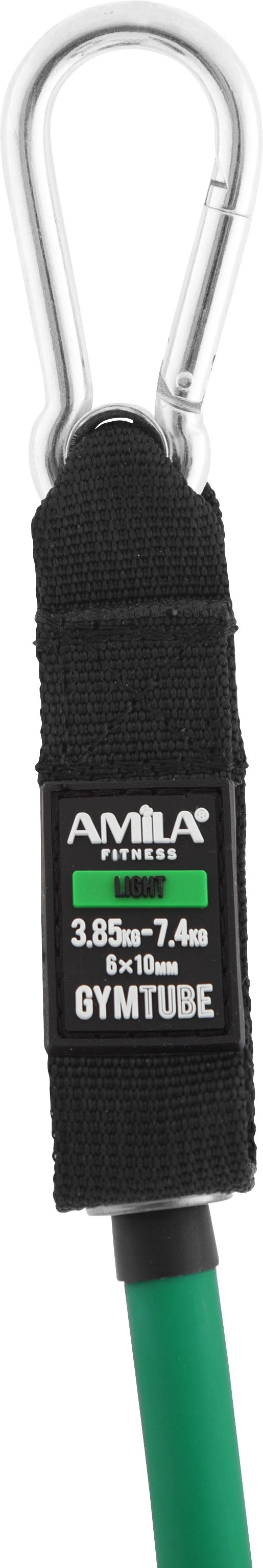 Λάστιχο Αντίστασης AMILA GymTube με Clip Light, Πράσινο