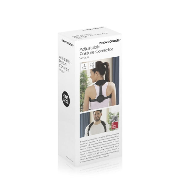 InnovaGoods Verppal Back Splint in Black