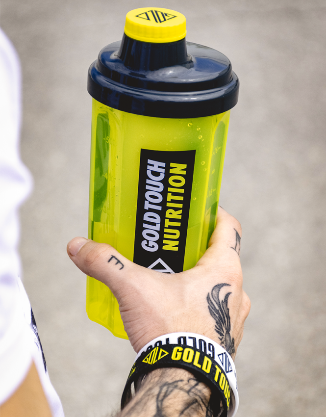 GoldTouch Nutrition Shaker Πρωτεΐνης 500ml Πλαστικό Κίτρινο