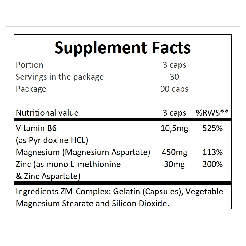 Gaspari ZM-Complex 90 κάψουλες