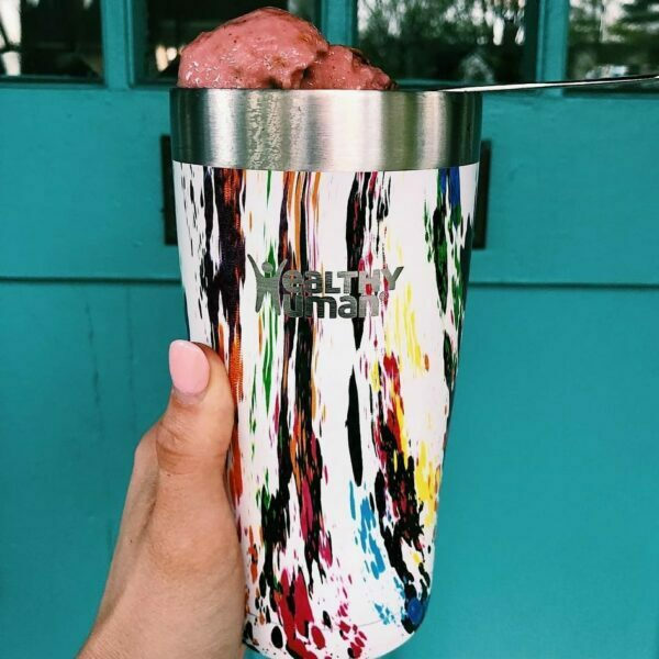 Healthy Human Cruiser Tumbler Art Deco Thermos Cup with Straw 0.59lt