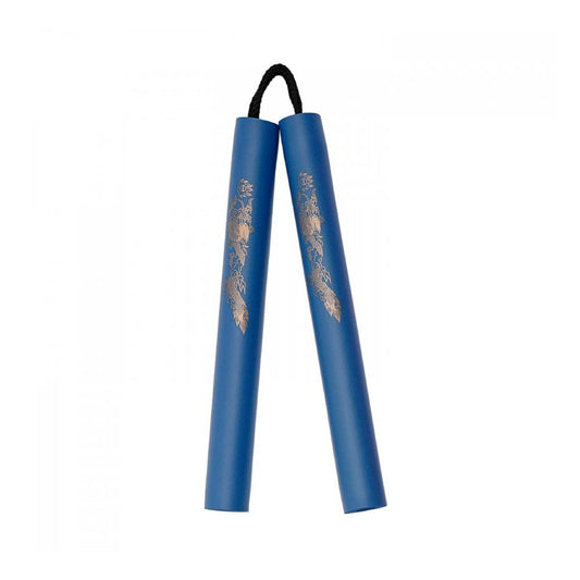 Nunchaku Σχοινί Αφρολέξ - Χρυσός Δράκος Μπλε Χειρολαβή