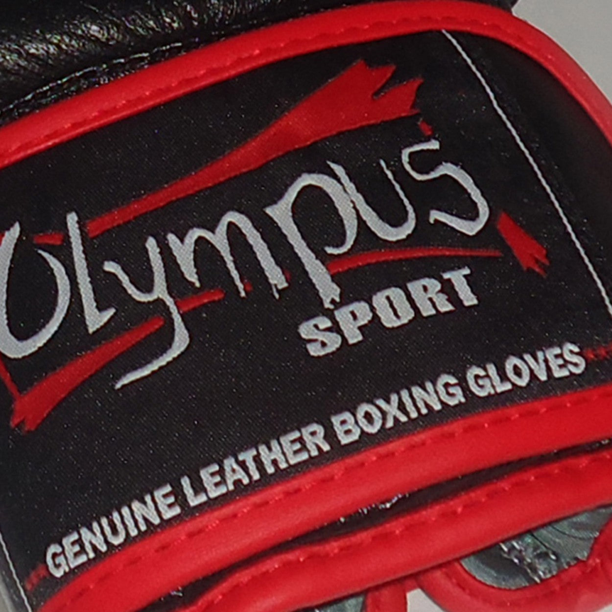 Boxing Gloves Olympus Leather THAI Style Black/Red