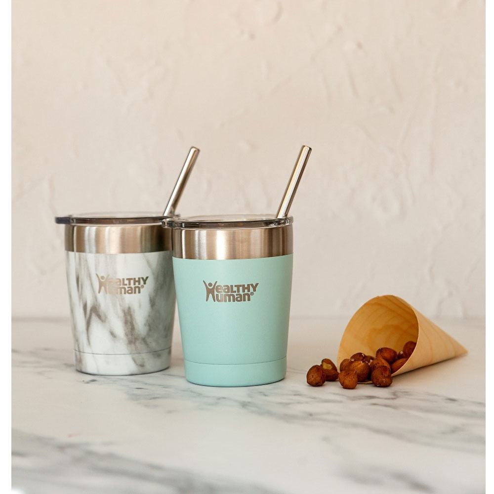 Healthy Human Cruiser Tumbler Neo Mint Thermos Cup with Straw 0.35lt