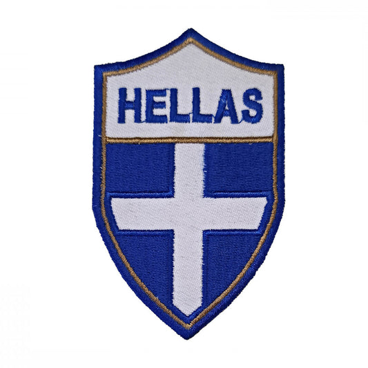 Embroidered Badge - HELLAS Coat of Arms 5.5 x 9cm