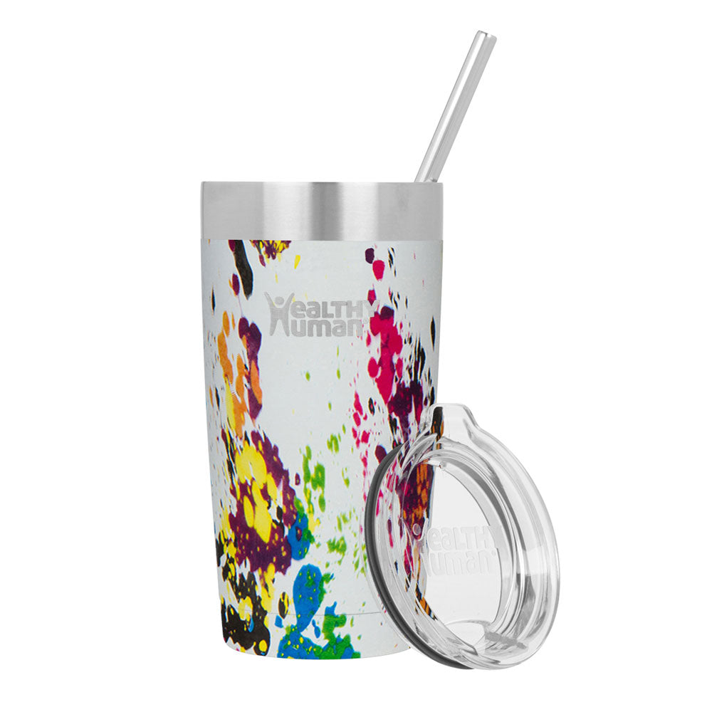 Healthy Human Cruiser Tumbler Art Deco Thermos Cup with Straw 0.59lt