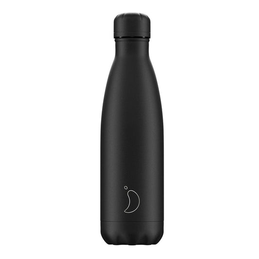 Chilly's Monochrome All Black Thermos Bottle 0.5lt