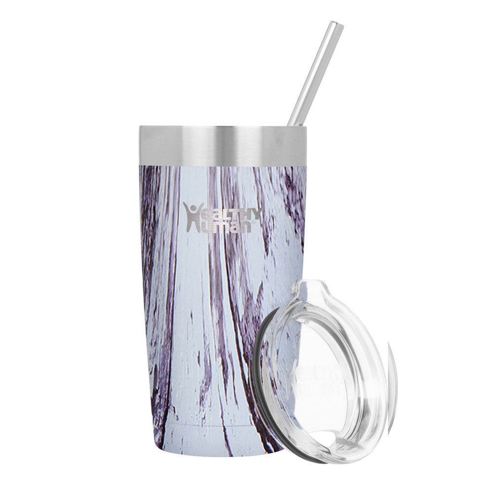 Healthy Human Cruiser Tumbler Orchid Driftwood Thermos Tumbler with Straw 0.59lt