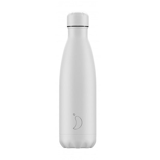 Chilly's Monochrome Μπουκάλι Θερμός All Matte White 500ml