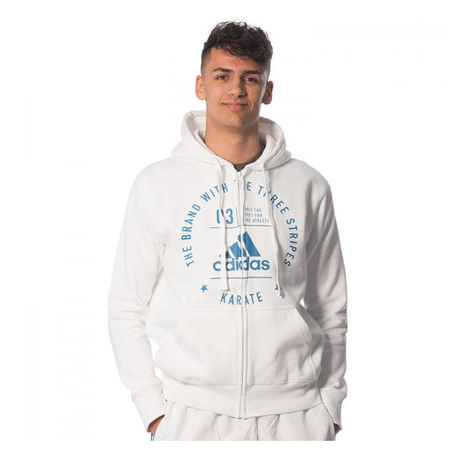Ζακέτα Adidas COMMUNITY II Karate, 'Ασπρο