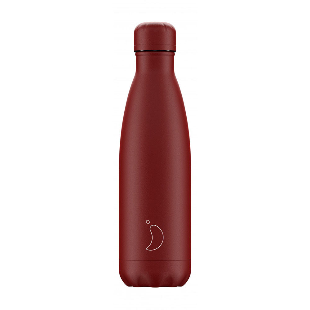 Chilly's Monochrome Thermos Bottle All Matte Red 0.5lt