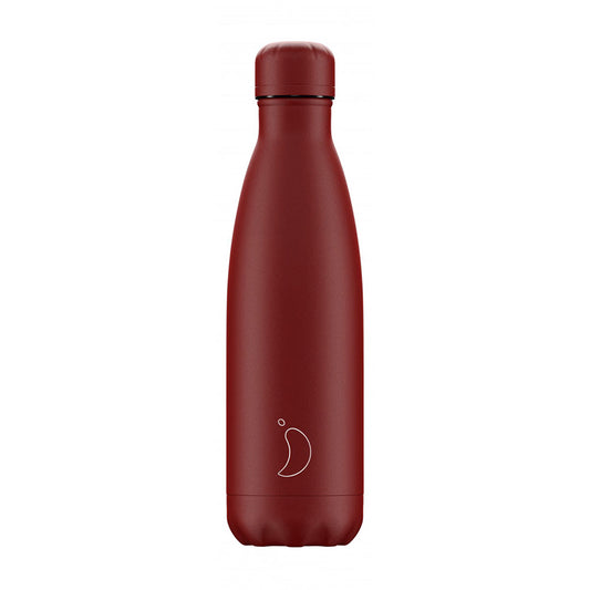 Chilly's Monochrome Thermos Bottle All Matte Red 0.5lt
