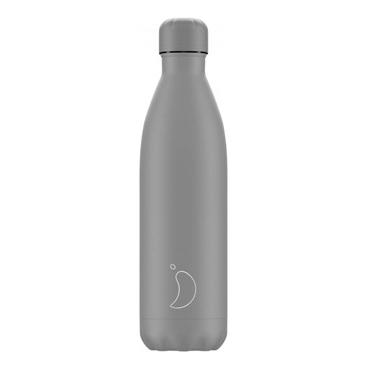 Chilly's Monochrome Thermos Bottle All Matte Gray 0.75lt