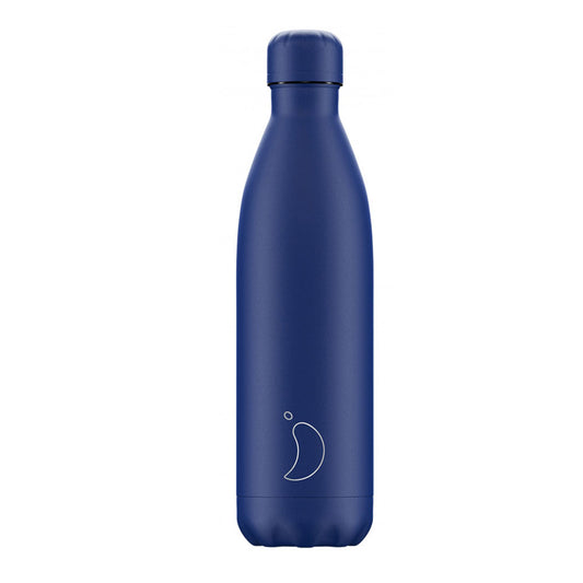 Chilly's Monochrome Bottle Thermos Blue All Matte 0.75lt