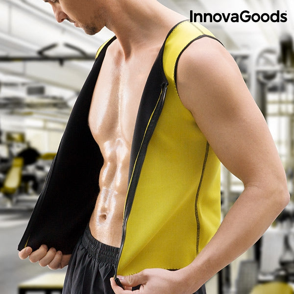 Men's sports vest with sauna effect