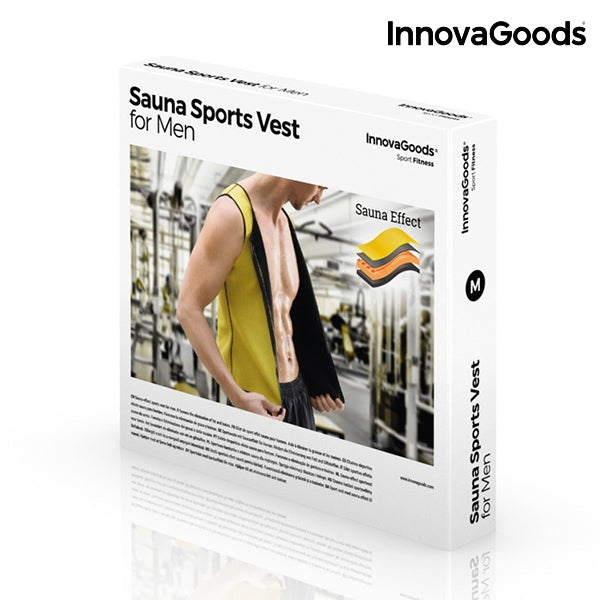 Men's sports vest with sauna effect