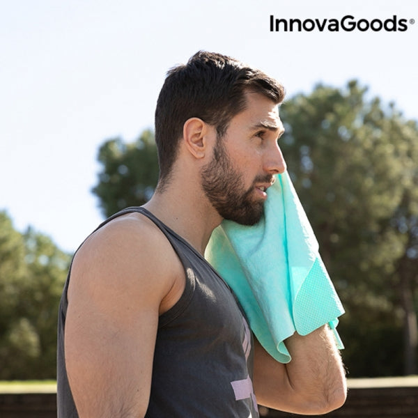 InnovaGoods instant cooling sports towel with ice effect