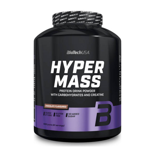 Biotech USA Hyper Mass Drink Powder with Carbohydrates & Creatine Χωρίς Γλουτένη με Γεύση Σοκολάτα 4kg