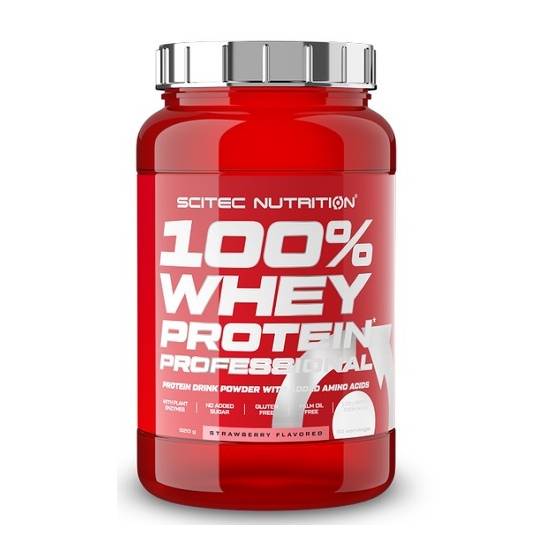 Scitec Nutrition 100% Whey Professional with Added Amino Acids Πρωτεΐνη Ορού Γάλακτος Χωρίς Γλουτένη 920gr