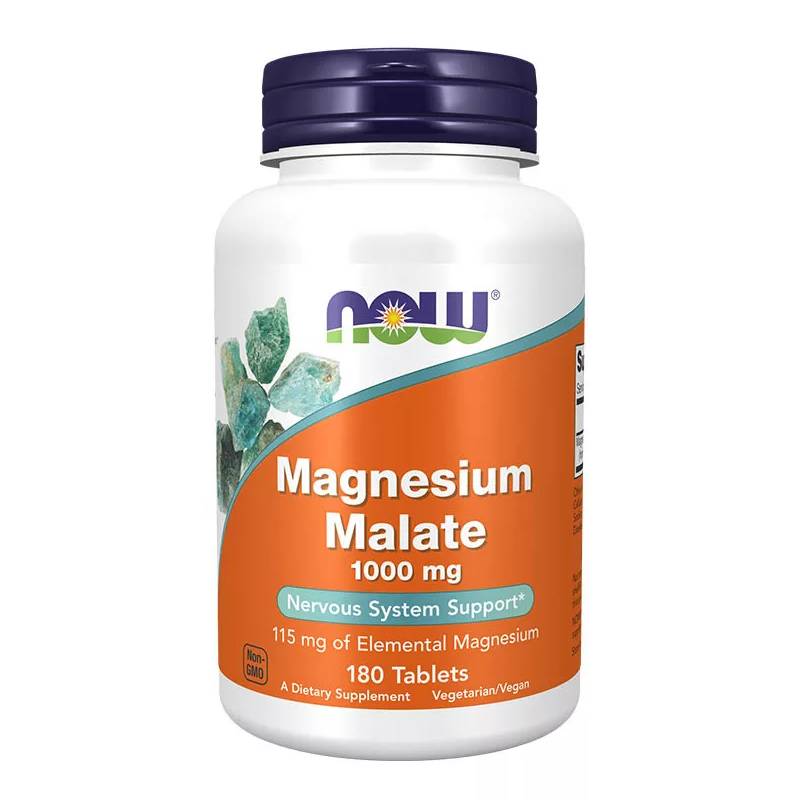 Now Foods Magnesium Malate 1000mg 180 ταμπλέτες