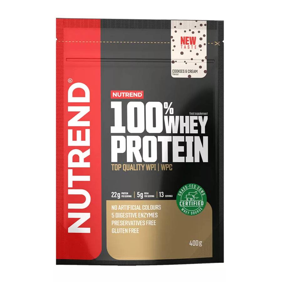 Nutrend 100% Whey Πρωτεΐνη Ορού Γάλακτος Χωρίς Γλουτένη 400gr