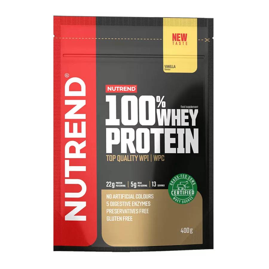 Nutrend 100% Whey Πρωτεΐνη Ορού Γάλακτος Χωρίς Γλουτένη 400gr