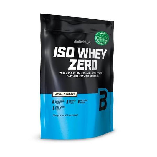 Biotech USA Iso Whey Zero Πρωτεΐνη Ορού Γάλακτος Χωρίς Γλουτένη & Λακτόζη με Γεύση Βανίλια500gr