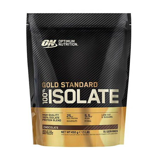 Optimum Nutrition Gold Standard 100% Isolate Πρωτεΐνη Ορού Γάλακτος Χωρίς Γλουτένη με Γεύση Chocolate 450gr