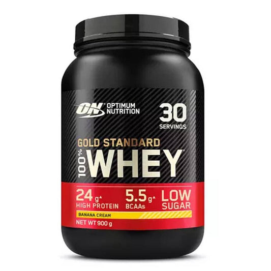 Optimum Nutrition Gold Standard 100% Whey Πρωτεΐνη Ορού Γάλακτος με Γεύση Banana Cream 900gr