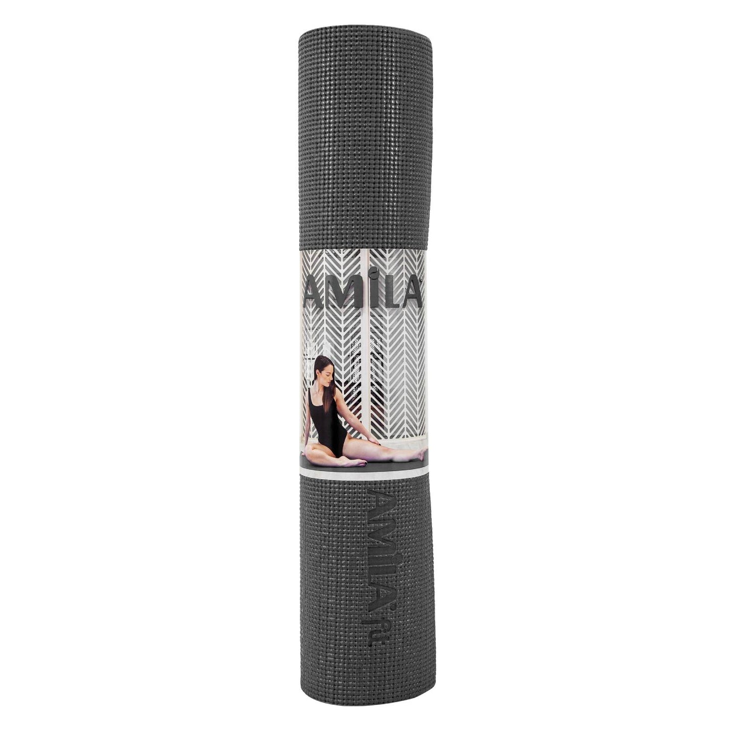 Amila Στρώμα Yoga 4mm Μαύρο