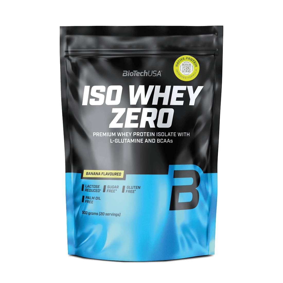 Biotech USA Iso Whey Zero With Glutamine & BCAAs Πρωτεΐνη Ορού Γάλακτος Χωρίς Γλουτένη & Λακτόζη 454gr