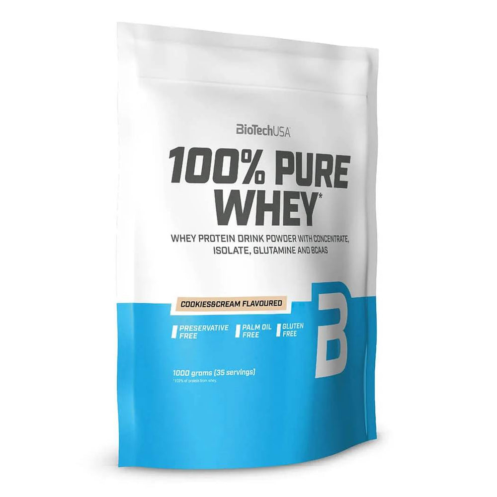 BioTechUSA 100% Pure Whey (1kg) – Premium Πρωτεΐνη Ορού Γάλακτος
