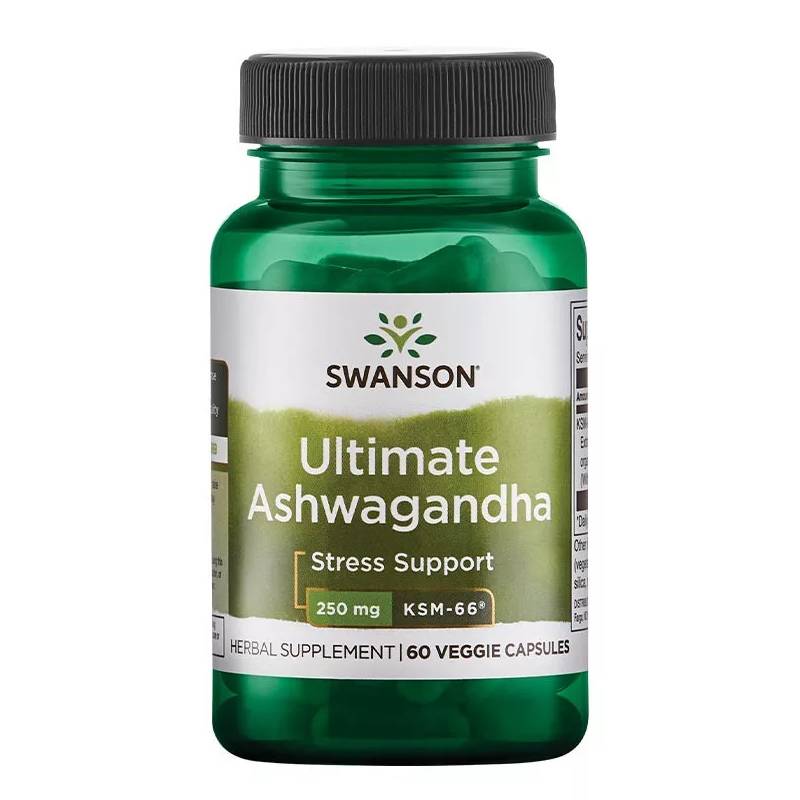 Swanson Ultra Ultimate Ashwagandha – KSM-66 250 mg (60 Veg Κάψουλες)