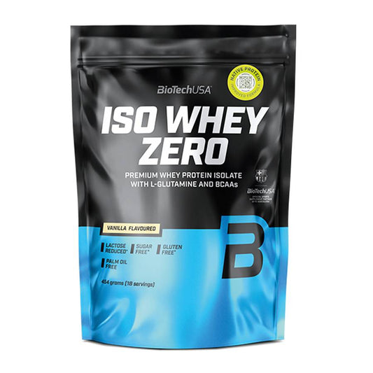 Biotech USA Iso Whey Zero Πρωτεΐνη Ορού Γάλακτος Χωρίς Γλουτένη & Λακτόζη με Γεύση Βανίλια 454gr