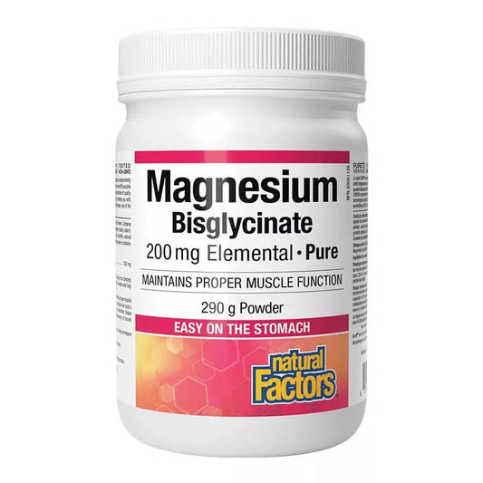Natural Factors Magnesium Bisglycinate Pure 200 mg (290 g)