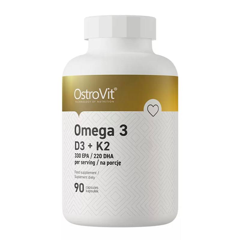 OstroVit Omega 3 D3 + K2 (90 Κάψουλες)